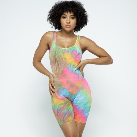 NWT TIE DYE ROMPER Lounge wear - Picture 5 of 6